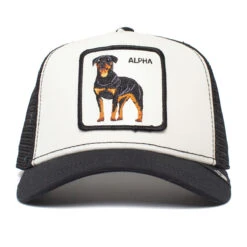 Goorin Bros Alpha Dog Trucker Hat 8 Goorin Bros Alpha Dog Trucker Hat -Kangol Sales Shop 101 0214 goorin alpha dog trucker white 2 1