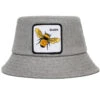 Goorin Bros Queen Bee Heat Bucket 2 Goorin Bros Queen Bee Heat Bucket -Kangol Sales Shop 105 0064 goorin queen heat bucket hat grey 1 2