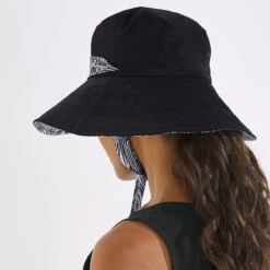 Kristen Sateen Bucket Hat -Kangol Sales Shop 10660 coolibar kristen sateen bucket hat black white grand palm 2