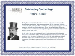 1880s Bollman Heritage Collection Topper -Kangol Sales Shop 1880ba blk av7
