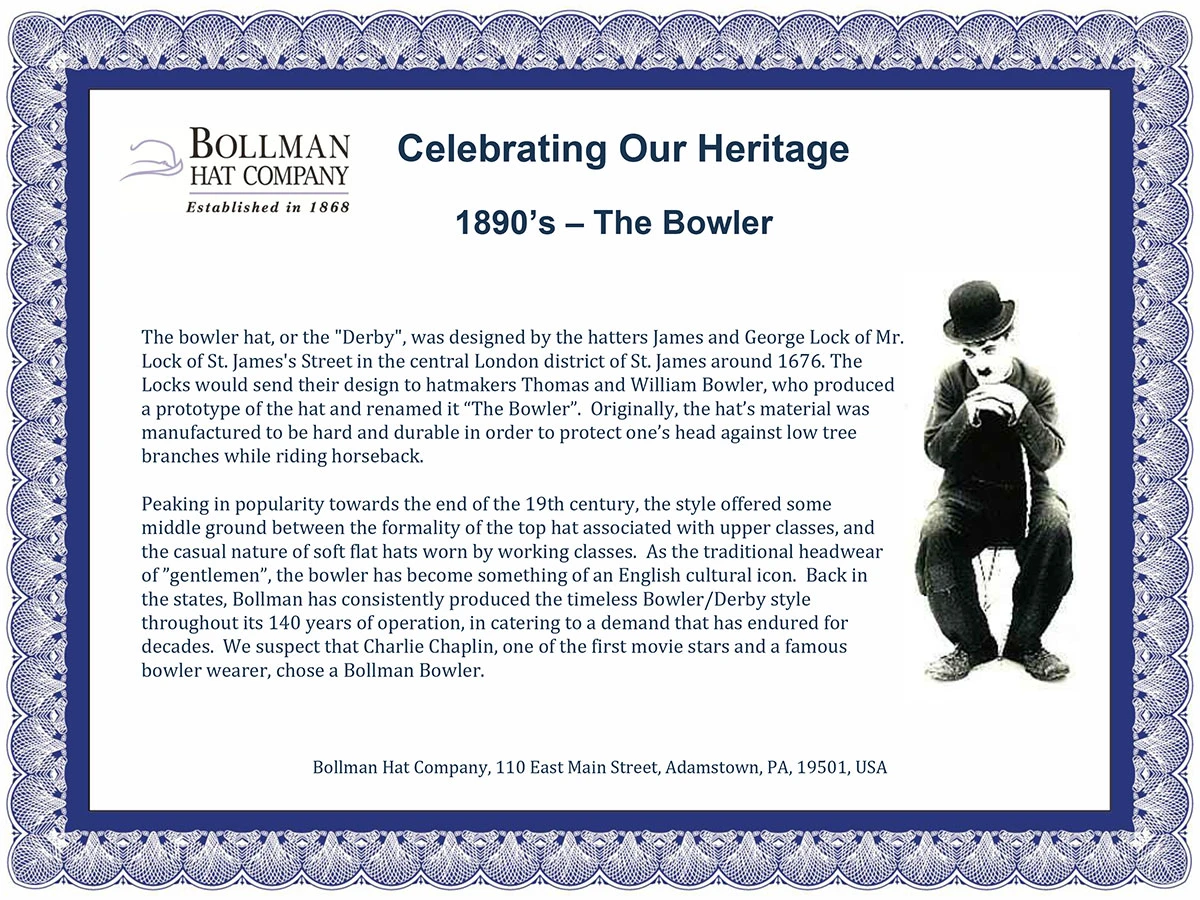 1890s Bollman Heritage Collection Bowler 10 1890s Bollman Heritage Collection Bowler - Image 8