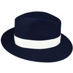 1920s Bollman Heritage Collection Fedora 14 1920s Bollman Heritage Collection Fedora -Kangol Sales Shop 1920s 1920s bollman heritage collection fedora navy 3 4