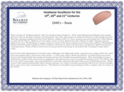 1940s Bollman Heritage Collection Rosie -Kangol Sales Shop 1940lc pn682 av7