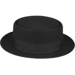 1940s Bollman Heritage Collection Pork Pie 13 1940s Bollman Heritage Collection Pork Pie -Kangol Sales Shop 1940s 1940s bollman heritage collection pork pie black 3 4