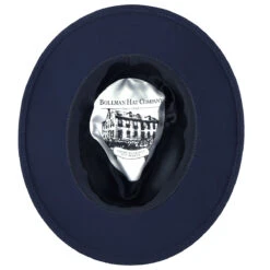 2010 Heritage Collection Pinch Front Fedora -Kangol Sales Shop 2010s 2010s bollman heritage collection pinch front fedora navy 5 4