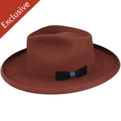 212 Fedora 17 212 Fedora -Kangol Sales Shop 212 trimmed and crowned 212 fedora burnt orange 1 5