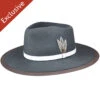 215 Fedora -Kangol Sales Shop 215 trimmed and crowned 215 fedora bluestone 1 4