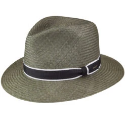 Brooks Panama Fedora -Kangol Sales Shop 22721 bailey of hollywood brooks fedora ash grey 1 5