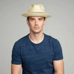 Halpern Panama Fedora -Kangol Sales Shop 22783bh naturalblue2