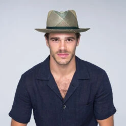 Giger Panama Fedora -Kangol Sales Shop 22787bh bailey of hollywood giger fedora blue surf plaid 7 5