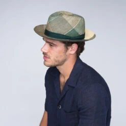 Giger Panama Fedora -Kangol Sales Shop 22787bh bailey of hollywood giger fedora blue surf plaid 8 5