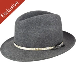312 Fedora 14 312 Fedora -Kangol Sales Shop 312 trimmed and crowned 312 fedora flannel 1 5