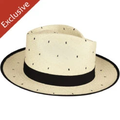 313S Fedora -Kangol Sales Shop 313s trimmed crowned detroit fedora black dot 3 1 4