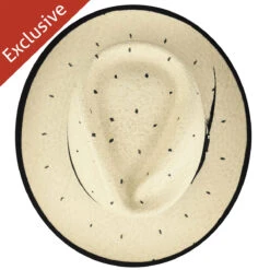 313S Fedora -Kangol Sales Shop 313s trimmed crowned detroit fedora black dot 6 1 4