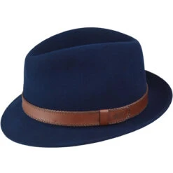 Perry Fedora -Kangol Sales Shop 37161 bailey of hollywood perry fedora navy 1 1