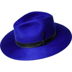 Godwin Fedora 13 Godwin Fedora -Kangol Sales Shop 37189BH Bailey 1922 Godwin Fedora LAZULI BLUE 1B