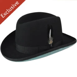 504 Homburg 13 504 Homburg -Kangol Sales Shop 504 trimmed and crowned 504 homburg black 1 5
