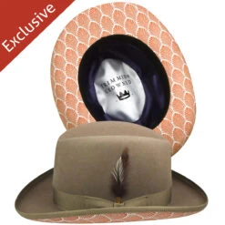 504 Homburg 15 504 Homburg -Kangol Sales Shop 504 trimmed and crowned 504 homburg putty 7 5