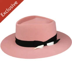 512 Fedora 14 512 Fedora -Kangol Sales Shop 512 trimmed and crowned 512 fedora peach 1
