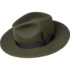 Nilson Fedora -Kangol Sales Shop 61442BH Bailey 1922 NILSON Fedora UNIFORM GREEN 1B