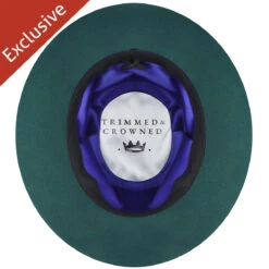 615 Pork Pie -Kangol Sales Shop 615 trimmed and crowned 615 pork pie dark green 5 4