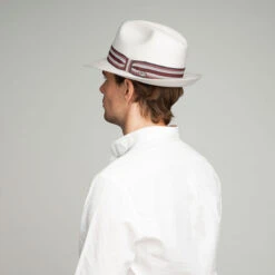 Creel Litestraw® Fedora -Kangol Sales Shop 63131bh naturalpoppystripe back 4