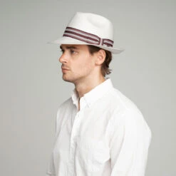 Creel Litestraw® Fedora -Kangol Sales Shop 63131bh naturalpoppystripe side 4