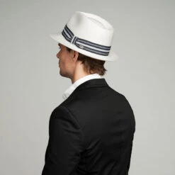 Tharp LiteStraw® Fedora -Kangol Sales Shop 63132bh naturaldenim back