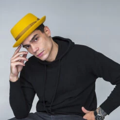 Darron LiteFelt® Pork Pie -Kangol Sales Shop 7021 bailey of hollywood darron pork pie satin brass 7 4