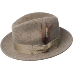 Blixen LiteFelt® Fedora -Kangol Sales Shop 7034 mediumbrownmix rev 5
