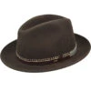 Acker Fedora 2 Acker Fedora -Kangol Sales Shop 70656BH Bailey of Hollywood ACKER Fedora MIDNIGHT BROWN 1