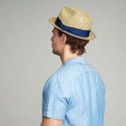 Romeo Raffia Braid Fedora -Kangol Sales Shop 81704bh natural back 4