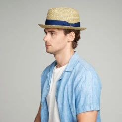 Romeo Raffia Braid Fedora -Kangol Sales Shop 81704bh natural side 4