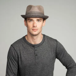 Hooper Toyo Braid Trilby -Kangol Sales Shop 81710bh charcoal 4