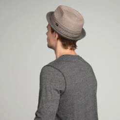 Hooper Toyo Braid Trilby -Kangol Sales Shop 81710bh charcoal back 4