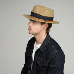 Denney Fedora -Kangol Sales Shop 81727bh latte side 4
