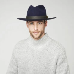 Devers Fedora -Kangol Sales Shop Bailey of Hollywood Devers Fedora Fedora Ink Blue AV7 655722500965 5198