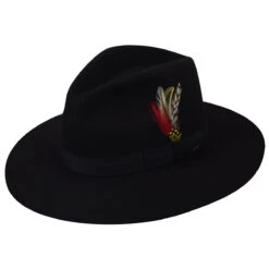 Girvin Fedora -Kangol Sales Shop Bailey of Hollywood Girvin Fedora Black MAIN 655722465837 4321