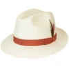 Hanson LiteStraw® Fedora -Kangol Sales Shop Bailey of Hollywood Hanson Fedora Natural Tangerine MAIN 655722492345 3329