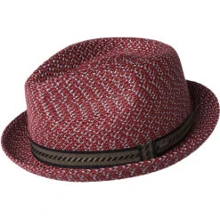 Mannes Braided Trilby -Kangol Sales Shop Bailey of Hollywood MANNES BRAIDED TRILBY Trilby Scarlet MAIN 655722483039 7465