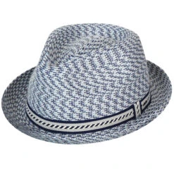 Mannes Braided Trilby -Kangol Sales Shop Bailey of Hollywood Mannes Trilby Azul MAIN 655722490822 5049