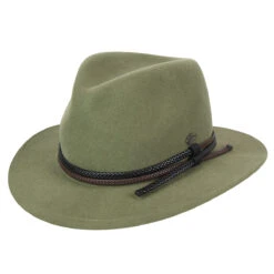 Nelles LiteFelt® Fedora 11 Nelles LiteFelt® Fedora -Kangol Sales Shop Bailey of Hollywood Nelles Fedora Pale Olive MAIN 655722487655 7966