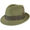 Tino LiteFelt® Fedora -Kangol Sales Shop Bailey of Hollywood Tino LifeFelt Fedora Pale Olive MAIN 655722488805 8682