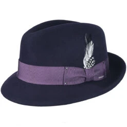 Tino LiteFelt® Fedora -Kangol Sales Shop Bailey of Hollywood Tino LiteFelt Fedora Nightshade MAIN 655722497944 6431