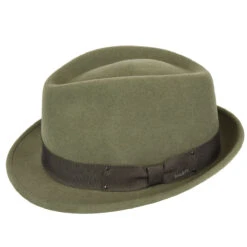Wynn LiteFelt® Fedora -Kangol Sales Shop Bailey of Hollywood Wynn LiteFelt Fedora Pale Olive MAIN 655722489024 9278