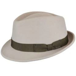 Wynn LiteFelt® Fedora -Kangol Sales Shop Bailey of Hollywood Wynn Litefelt Fedora Fedora Silverbelly MAIN 655722476000 8789