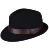 Yates Litefelt® Fedora -Kangol Sales Shop Bailey of Hollywood Yates Litefelt Fedora Fedora Black MAIN 655722020159 7809