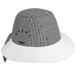 Knotted Cloche -Kangol Sales Shop Betmar Knotted Cloche Cloche Black White Gingham MAIN 769461680335 1954