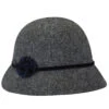 Sophiya Cloche -Kangol Sales Shop Betmar Sophiya Cloche Charcoal Heather MAIN 769461677571 7075