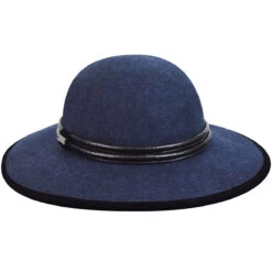 Victoria Wide Brim -Kangol Sales Shop Betmar Victoria Wide Brim Floppy Hats French Navy Heather MAIN 769461682872 0360